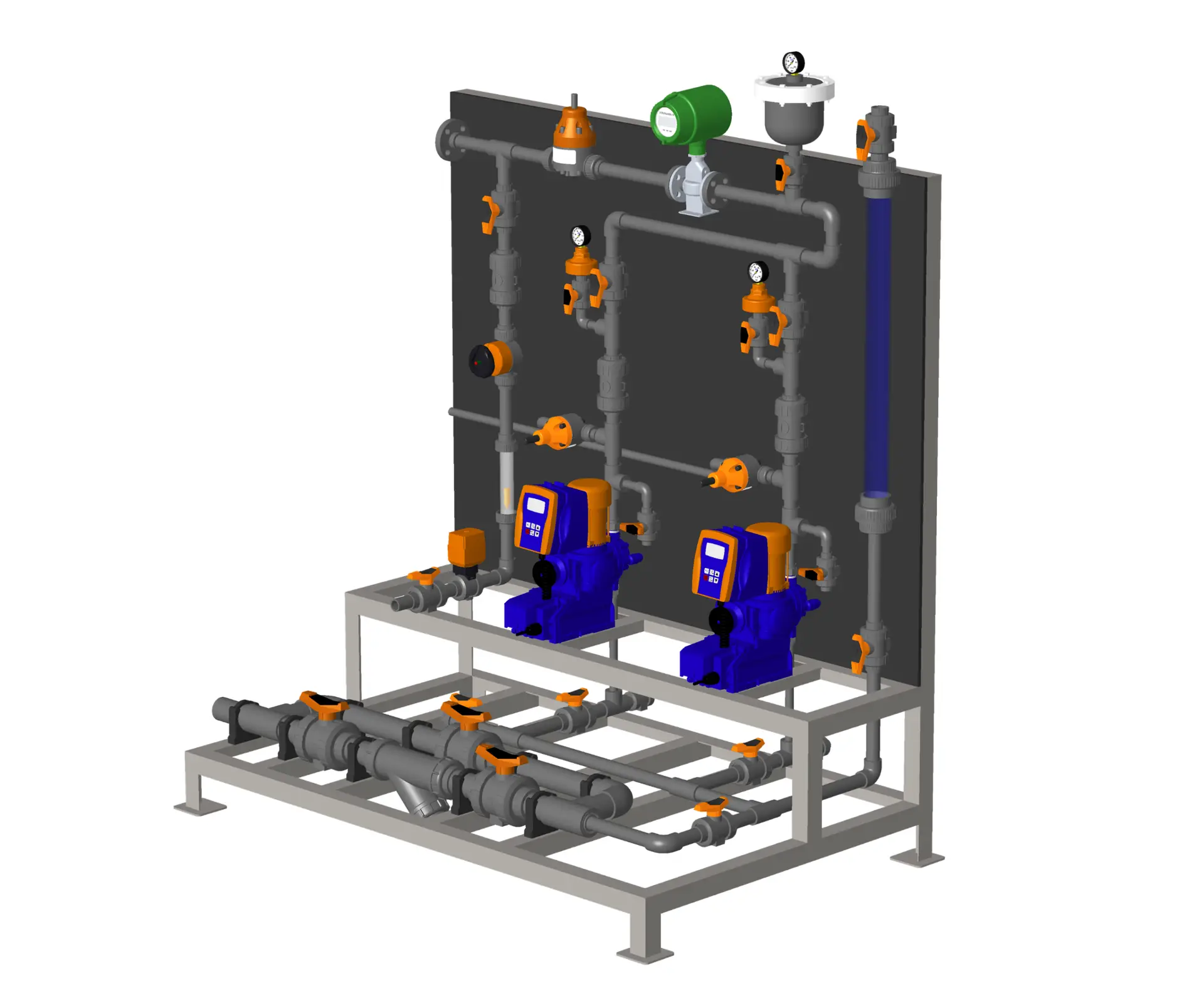 Dosing skid engineering design 3D layout and fabrication drawings Australia